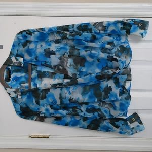 Sheer Blue BCBG MaxAzria Blouse